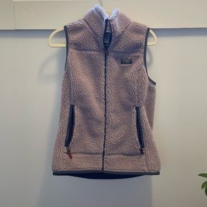 Light purple LLBean fleece vest, sized Medium